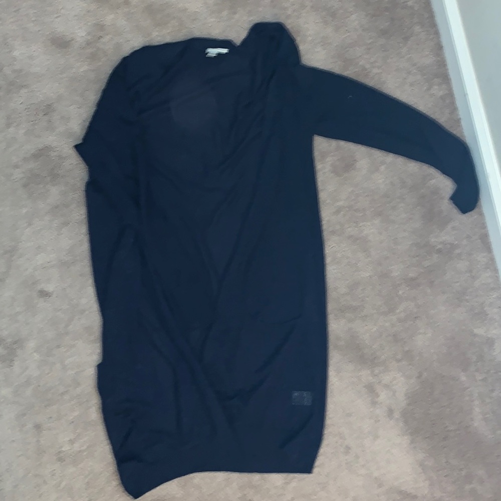 Light weight navy blue long cardigan